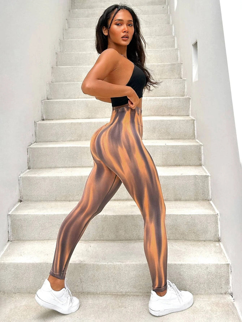 Calça Legging  3D Gradiente Empina Bumbum